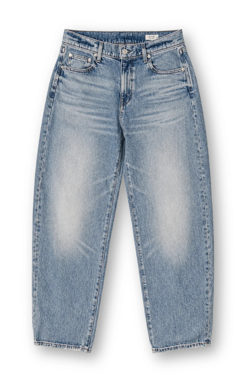 AYR The Getup Jeans Light Wash Raw Hem Size 26S Bowed Leg